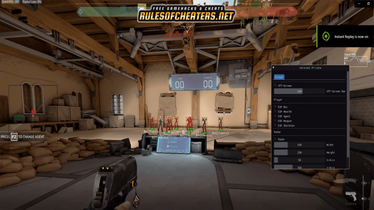 Valorant GatorHax Vip Cheat – ESP, Radar, Off-screen Indicator