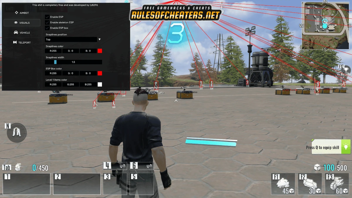 Cyber Hunter LordLiiSS Basic Cheat – ESP, Skeleton ESP, Teleport