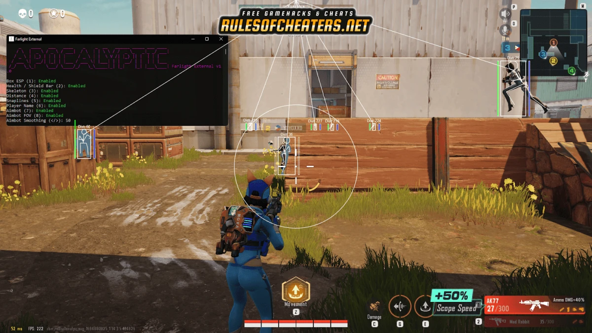 Apocalyptic External V1 Farlight 84 Cheat – Aimbot, Box ESP