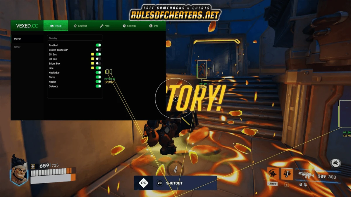 Overwatch 2 Vexed V1 Cheat – ESP, Legitbot, Visuals