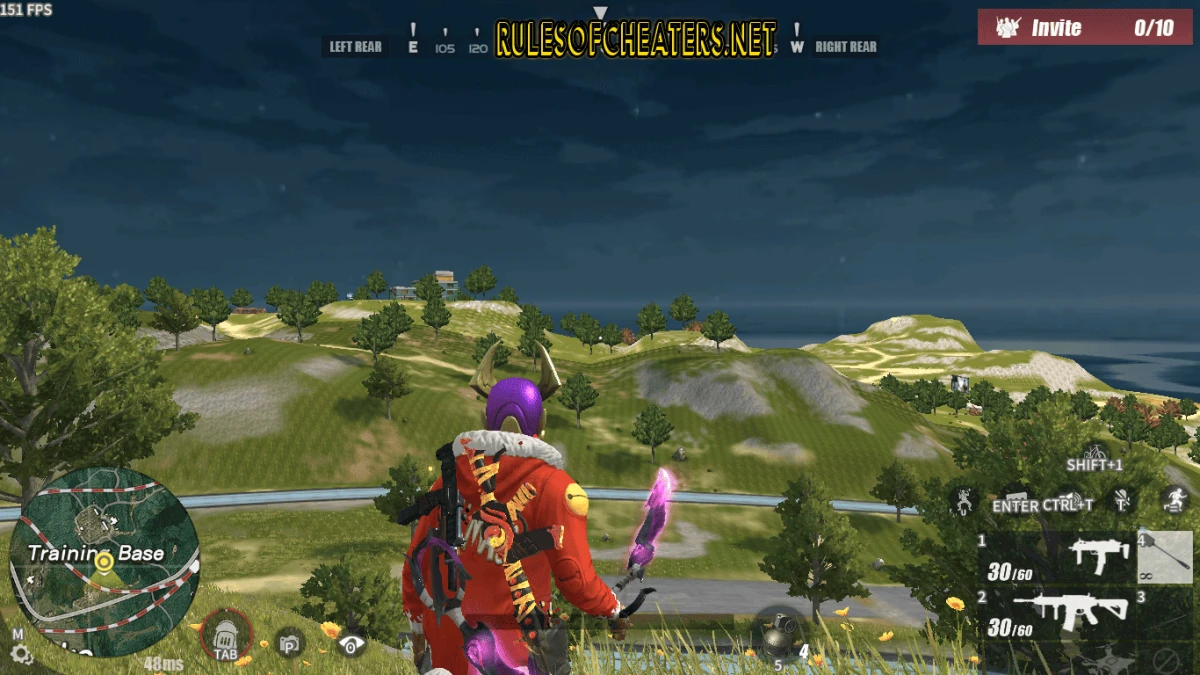 Rules of Survival Mod - Night Sky, No Fog