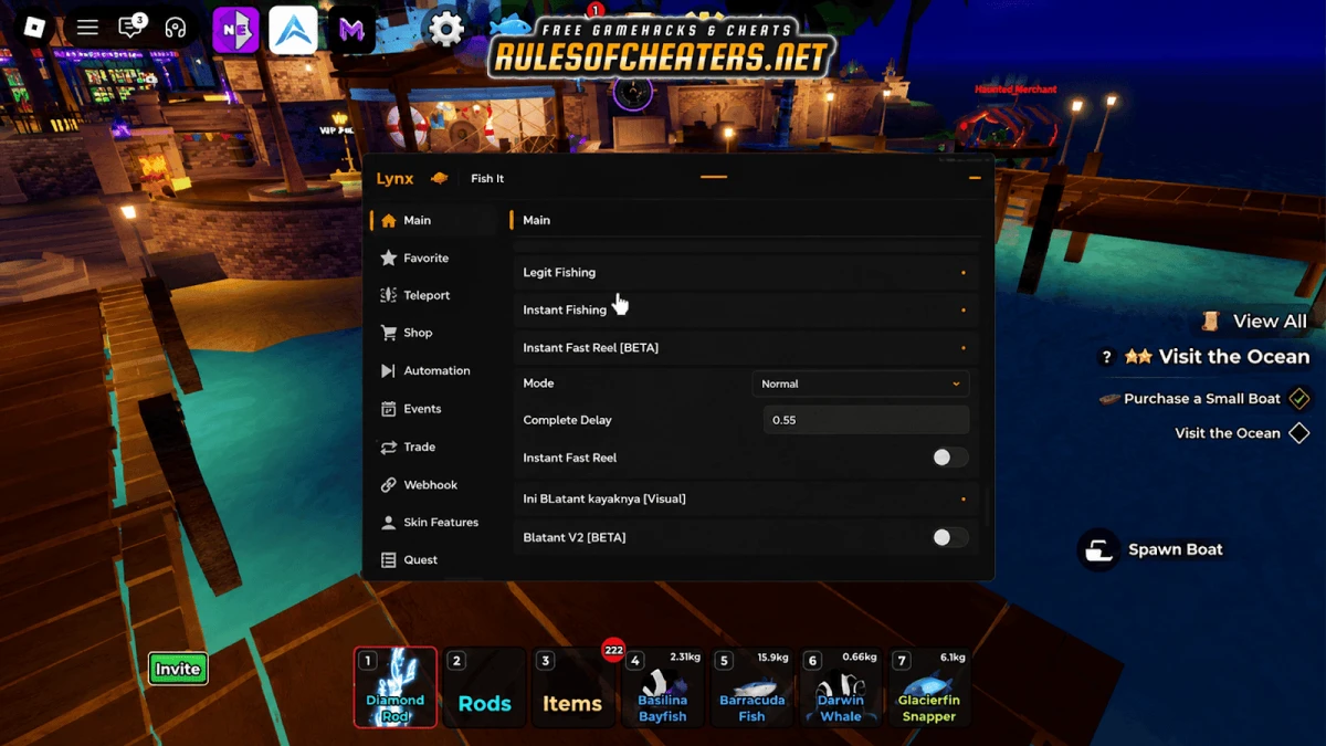 Fish It Lynx Hub Script – Instant Fishing, Legit Fishing, Fast Reel