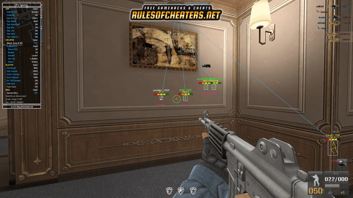 Point Blank PH VIP X Tiger King Cheat – ESP Box, Aimbot, No Recoil