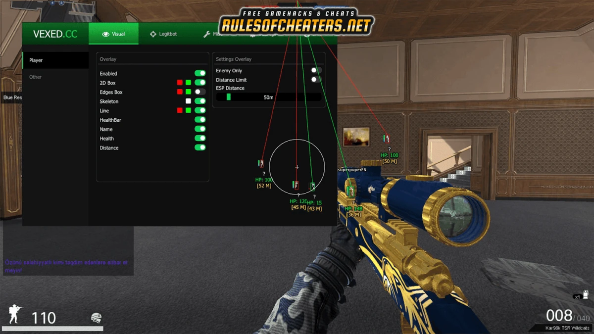 Point Blank Azerbaijan Vexed Cheat – ESP, Legitbot, Visuals