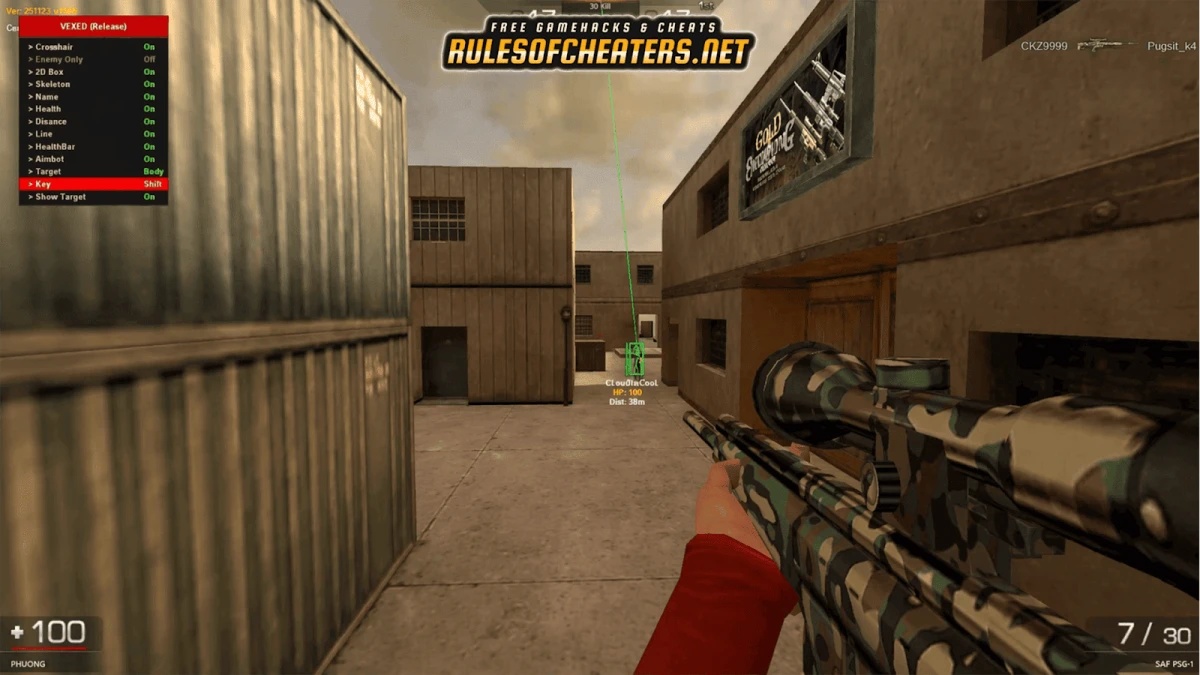 Special Force Rush Vexed Cheat – ESP, Aimbot