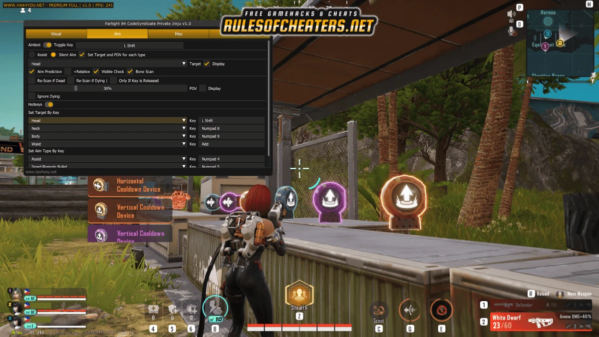 Farlight 84 Hax4you Vip Cheat – Silent Aim, Aimbot