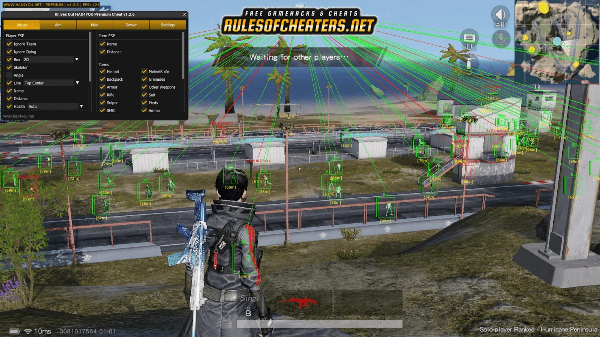 Knives Out Hax4You Premium Cheat – ESP, Aimbot, Item ESP