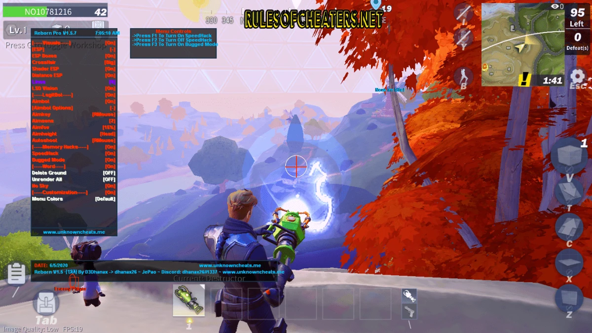 Creative Destruction Reborn V1 Cheat – Aimbot, ESP, SpeedHack