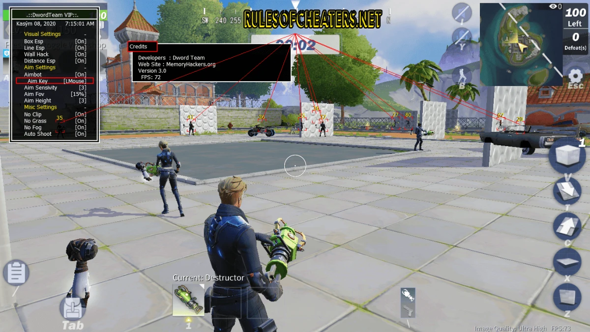 Creative Destruction Dword Cheat – Aimbot, ESP, No Grass