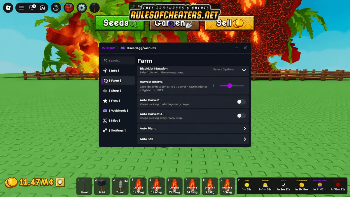 Grow a Garden 2 Wis Hub Script – Auto Harvest, Auto Plant