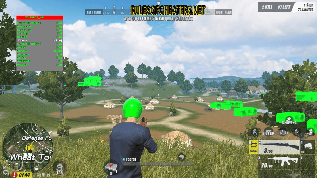 Rules of Survival Ashton Cheat – Aimbot, ESP