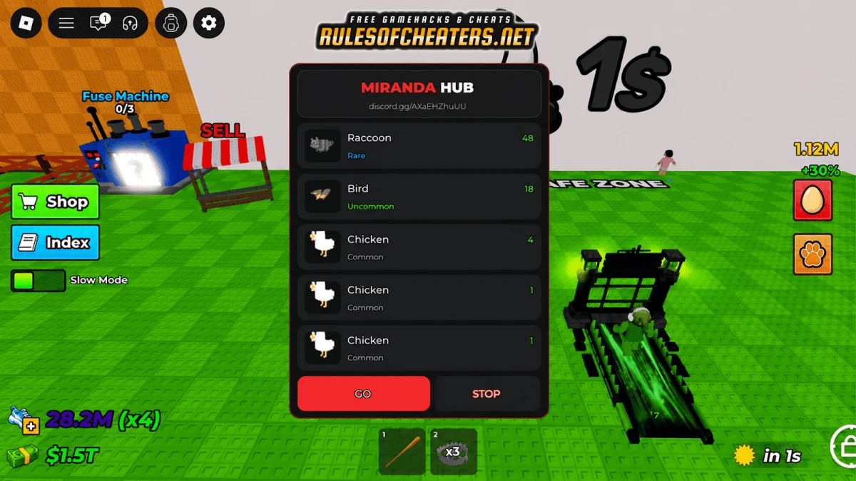 Steal An Egg Miranda Hub Script – Auto Farm, Fuse, Rarity