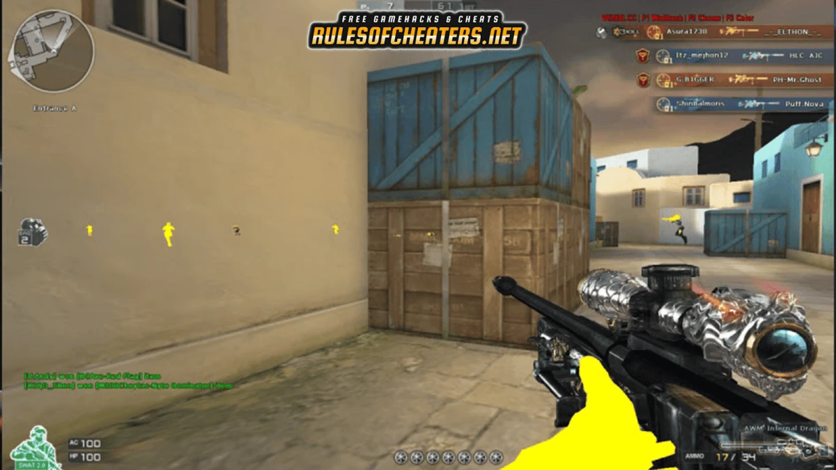 Crossfire PH Vexed Cheat – Wallhack, Player ESP, Distance