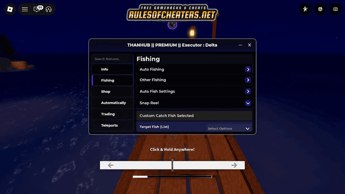 Fisch Than Hub Script – Auto Fishing, Snap Reel, Target Fish