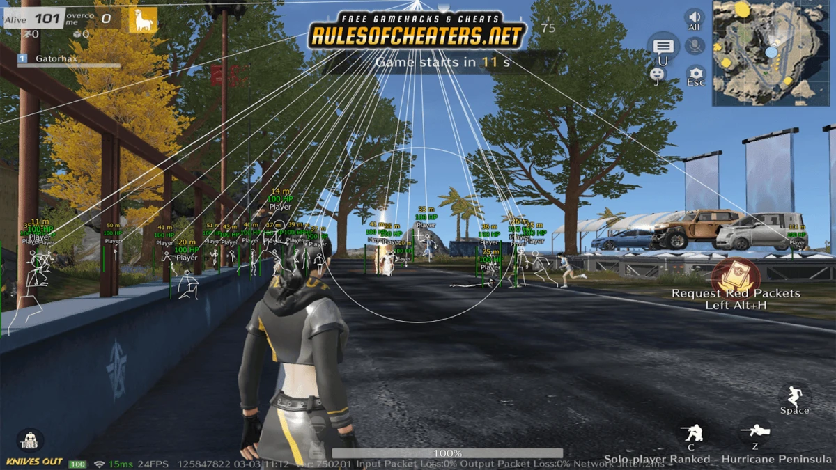 Knives Out Vexed External Cheat – ESP, Skeleton, Aimbot