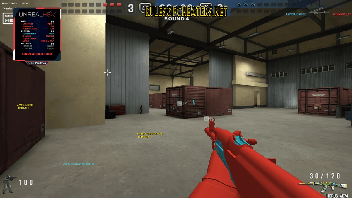 Special Force TH UnrealHex Cheat – Wallhack, Chams