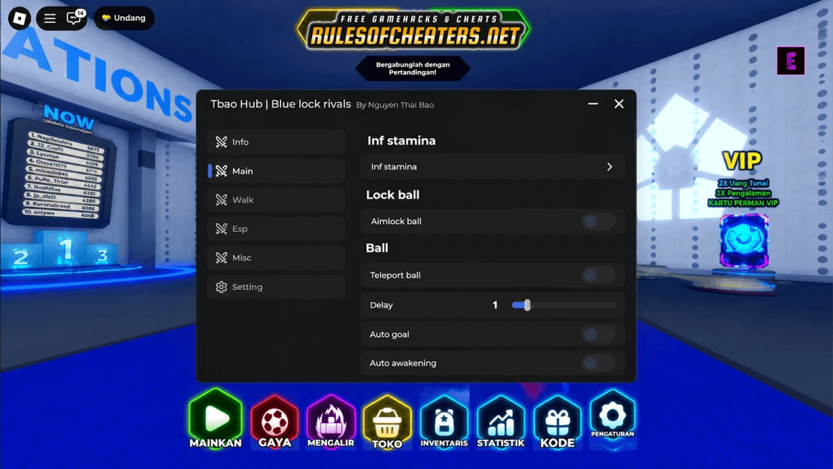 Blue Lock Rivals Tbao Hub Script – Aimlock Ball, Auto Goal
