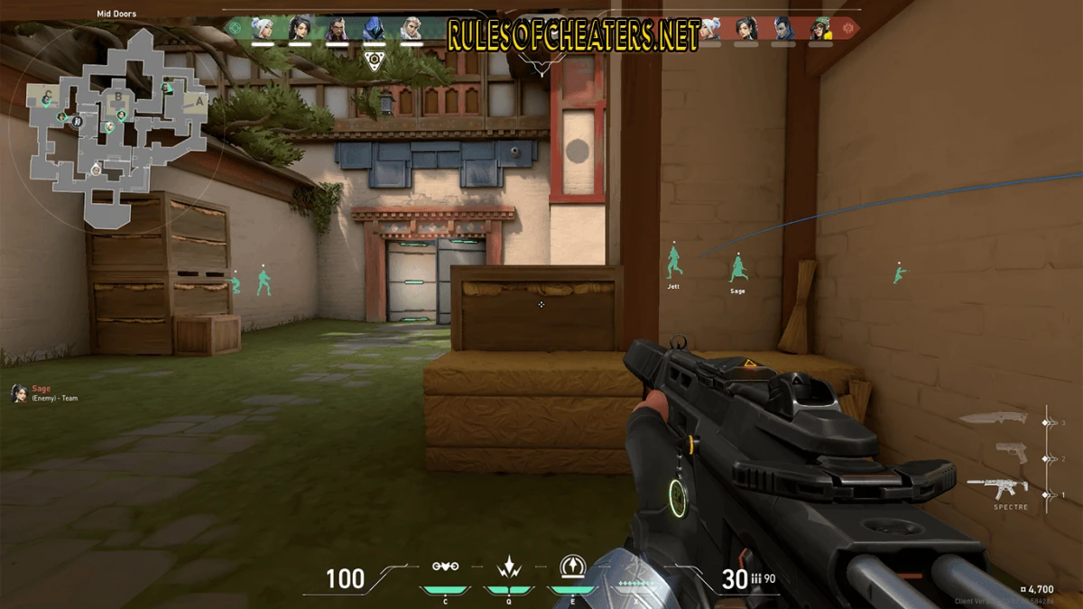 Valorant RecepSwapper Wallhack Cheat – ESP, Enemy Indicator