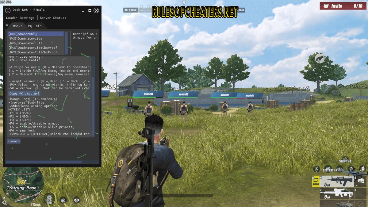 Rules of Survival Znova Cheat – Aimbot, Target Lock