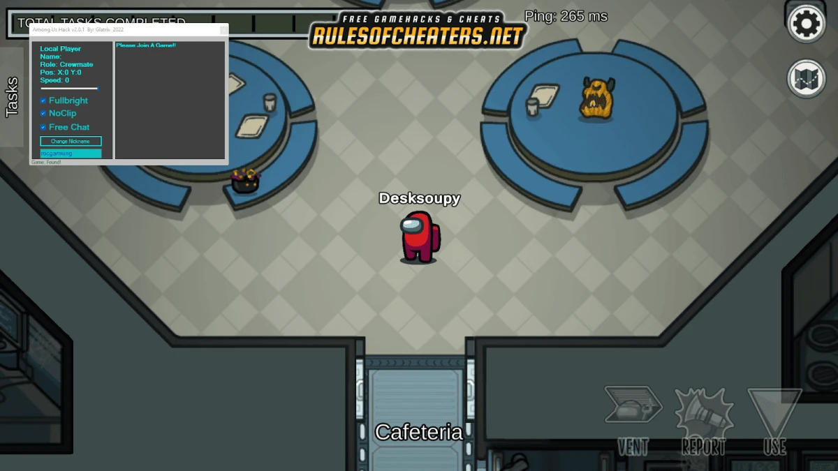 Among Us Glatirx Cheat – Fullbright, No Clip, Free Chat