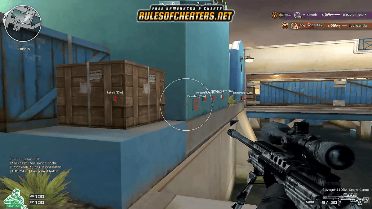 Crossfire West Vexed Cheat – Wallhack, Player ESP, Distance