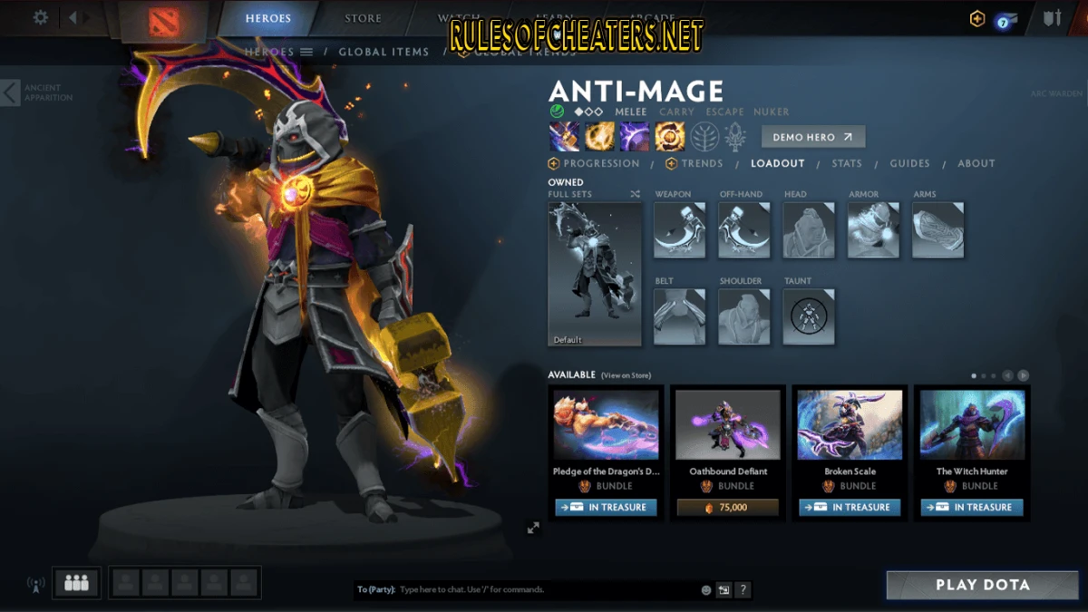 Dota 2 Mods Cheat – Skin Changer, Cosmetic Unlocker
