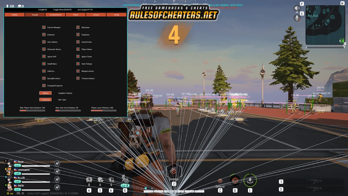 Farlight 84 RiceCum1 V3 Cheat – Aimbot, ESP, Snaplines