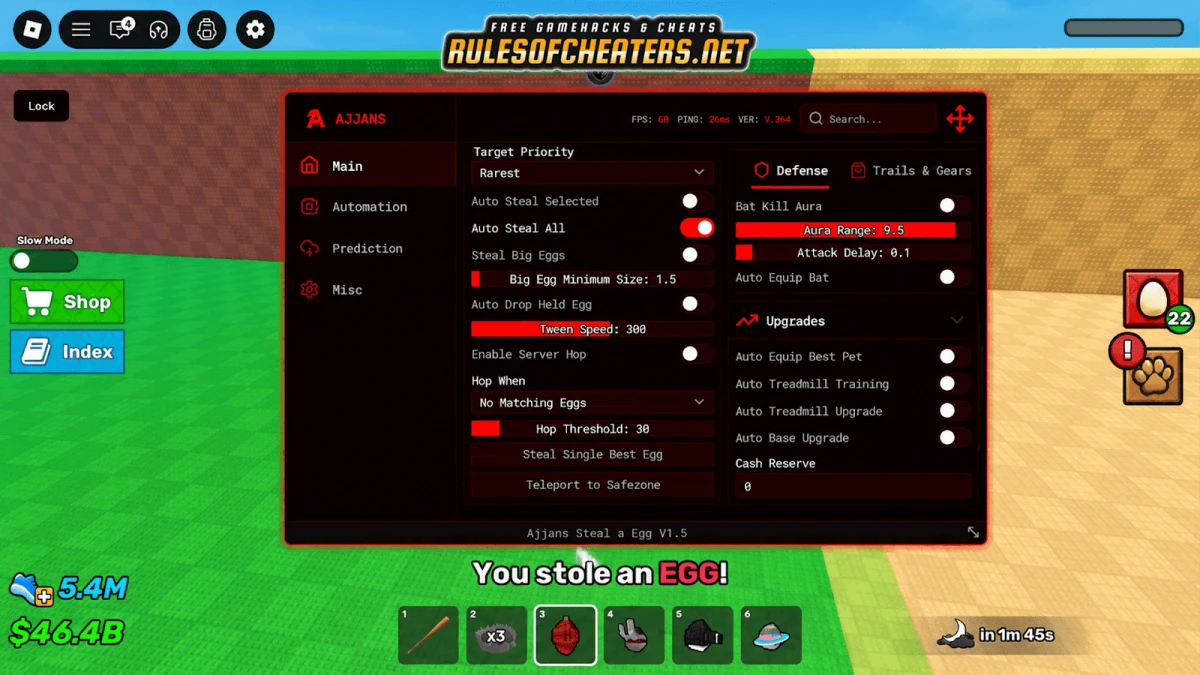 Steal An Egg Ajjans Hub Script – Auto Steal, Kill Aura, Hop