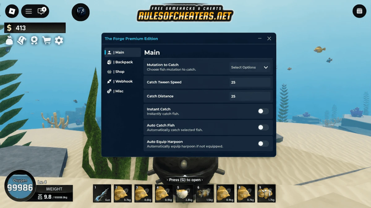 Abyss Than Hub Script – Auto Catch, Instant Catch, Harpoon