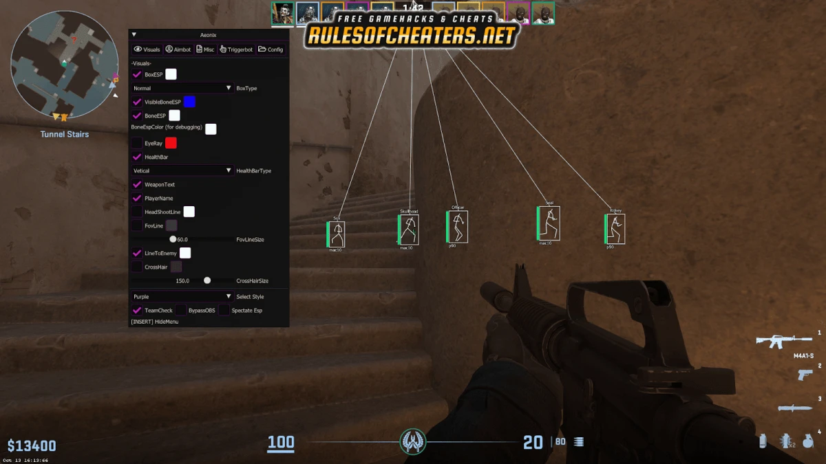 Counter Strike 2 Aeonix Multihack Cheat – Box ESP, Aimbot, Triggerbot