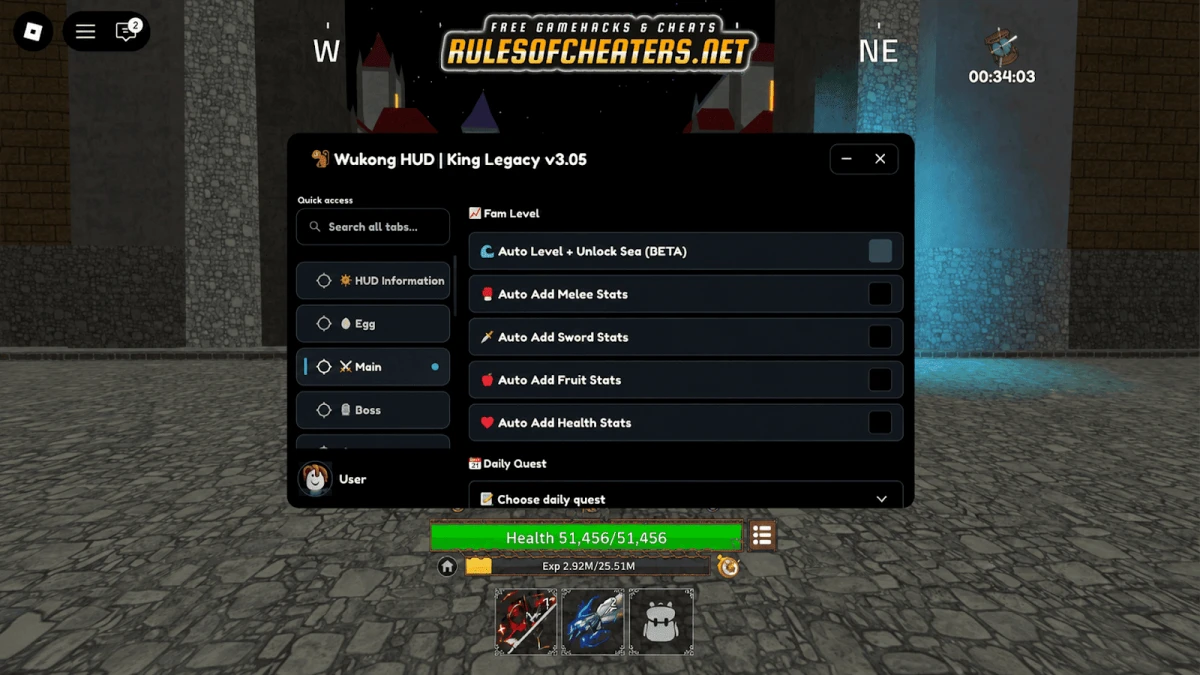 King Legacy Wukong Hub Script – Auto Level, Auto Stats, Boss
