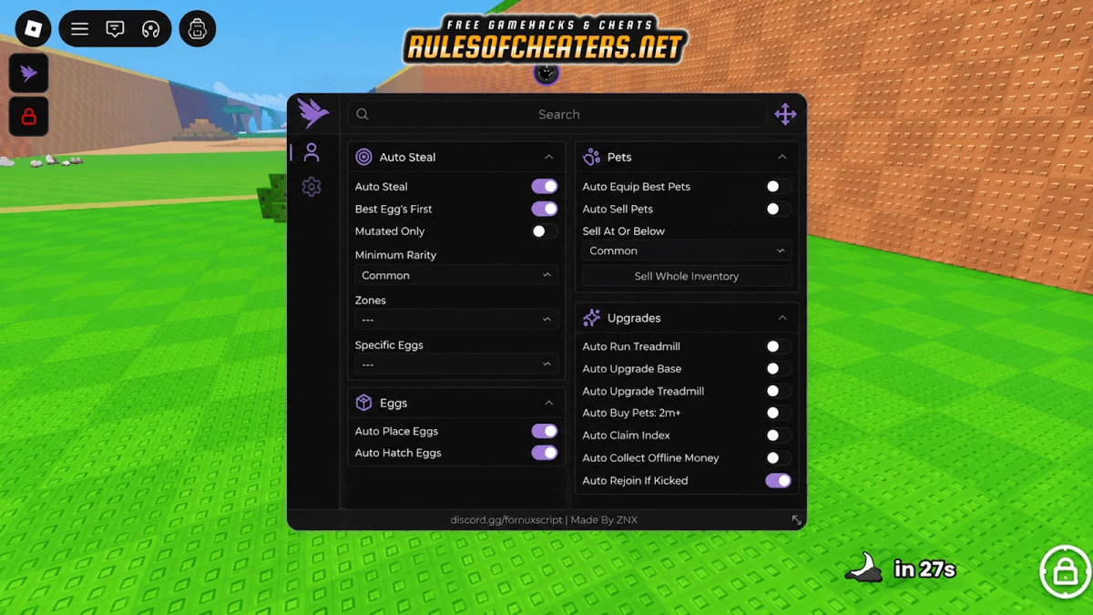 Steal An Egg Airflow Hub Script – Auto Steal, Pets, Upgrades