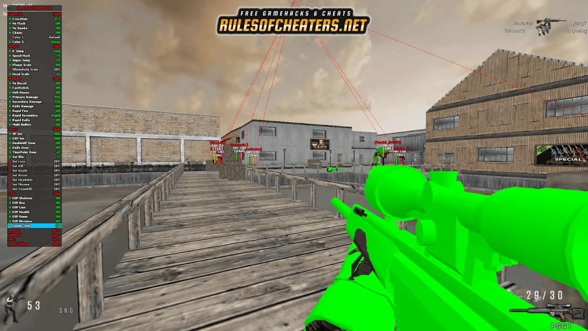 Special Force Rush GatorHax Cheat – ESP, Aimbot