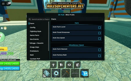 Blox Fruits SA Hub Script – Auto Farm, Raid, PVP, Sea Events
