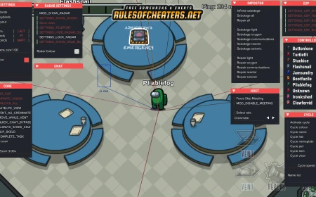 Among Us Hacker Mode Cheat – No Clip, Infinite Vision