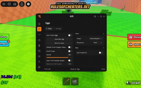 Steal An Egg Rift Hub Script – Auto Steal, Speed, Traps