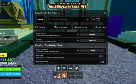 Blox Fruits DragonX Hub Script – Auto Farm, Raid, Quests