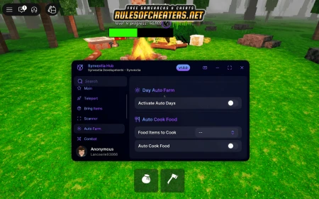 99 Nights in the Forest Synvextia Hub Script – Auto Farm, Auto Cook
