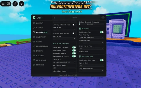 Plants Vs Brainrots Chiyo Hub Script – Auto Fuse, Auto Eggs