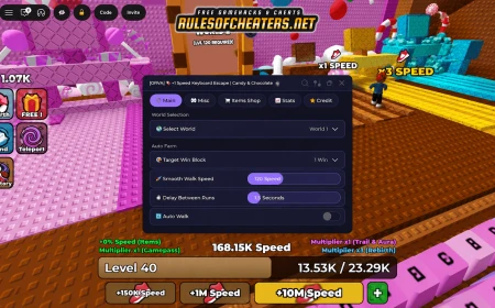 +1 Speed Keyboard Escape Orva Hub Script – Auto Walk, Target Win Block