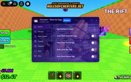 Steal An Egg Foxname Hub Script – Auto Steal, Secret Egg, Rarest