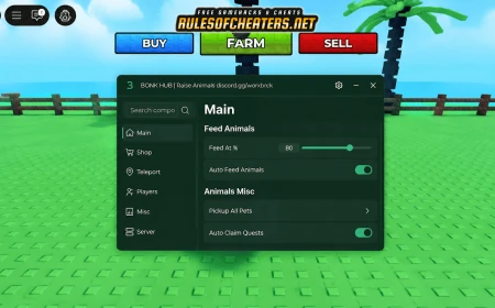 Raise Animals Bonk Hub Script – Auto Feed, Pets, Quests