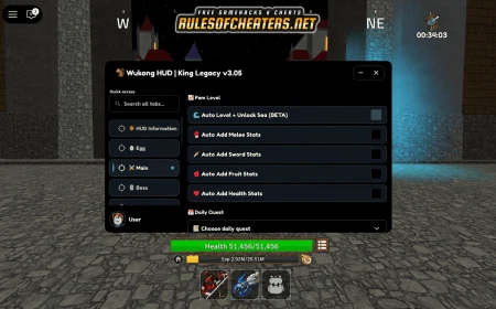 King Legacy Wukong Hub Script – Auto Level, Auto Stats, Boss