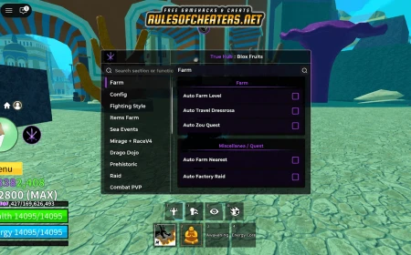 Blox Fruits True Hub Script – Auto Farm, Raid, Sea Events