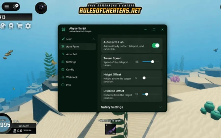 Abyss Jumantara Hub Script – Auto Farm Fish, Sell, Webhook