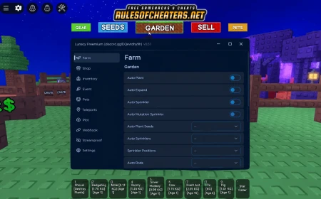 Grow a Garden Lunacy Hub Script – Auto Plant, Auto Sprinkler