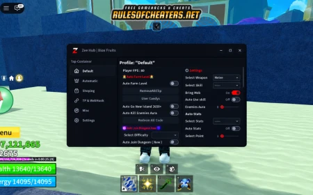 Blox Fruits Zee Hub Script – Auto Farm, Dungeon, Enemies Aura