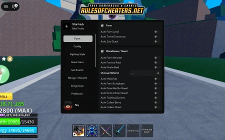 Blox Fruits Star Hub Script – Auto Farm, Raid, Quests, Berry