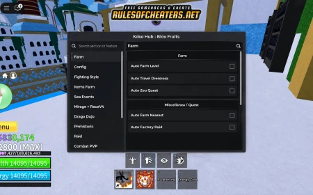 Blox Fruits Koko Hub Script – Auto Farm, Raid, Sea Events