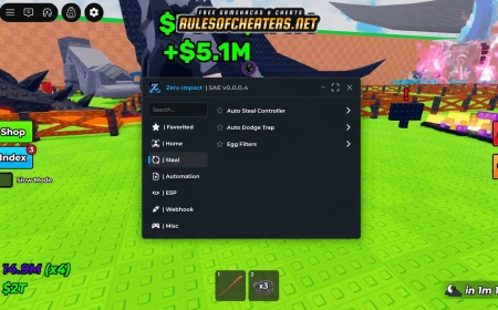 Steal An Egg Zero Hub Script – Auto Steal, ESP, Dodge Trap